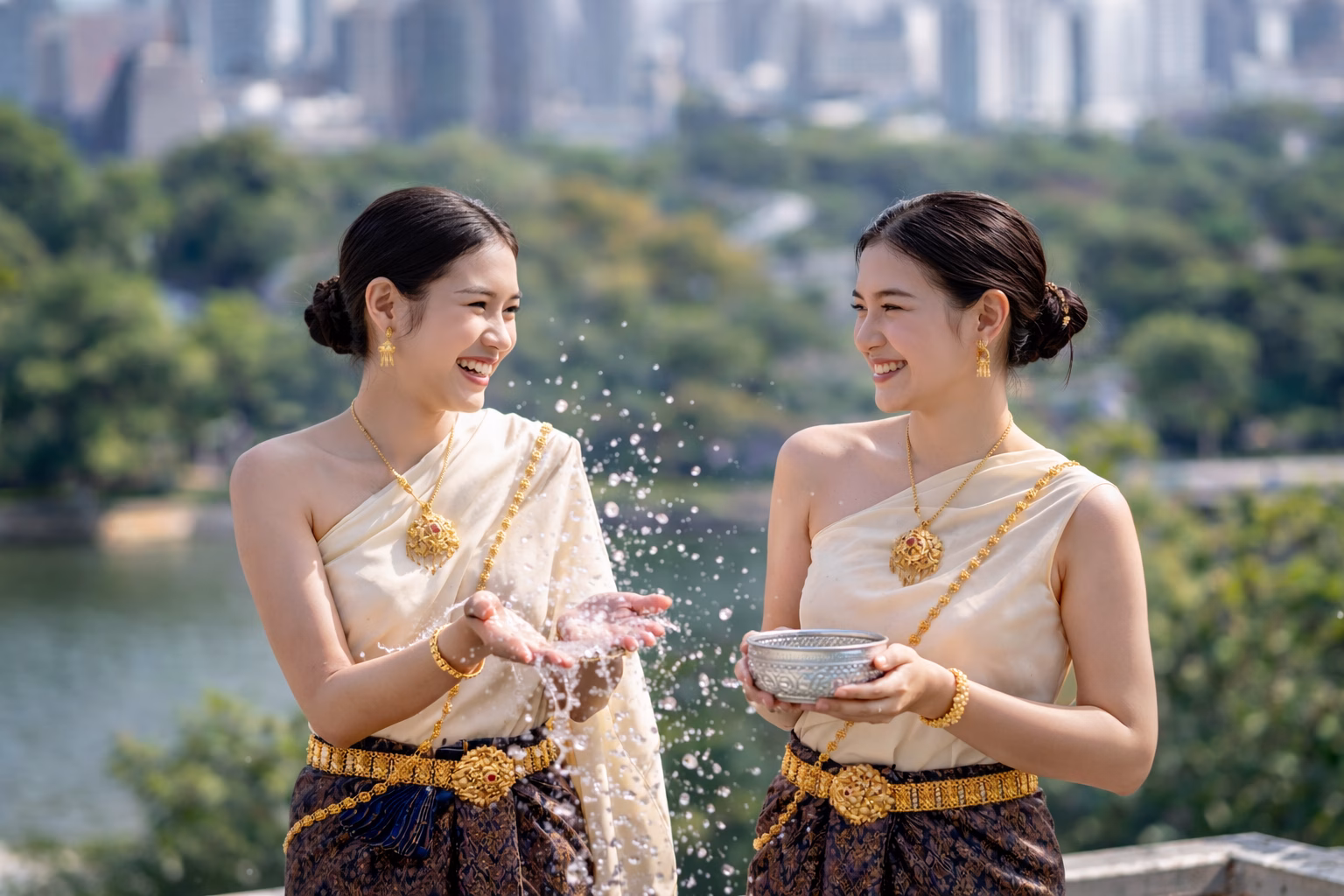 Experience the Thai New Year through a lens of timeless elegance. From April 13–15, 2026, join us at Dusit Thani Bangkok to honor the spiritual traditions and joyful spirit of Songkran. Immerse yourself in a refined celebration where heritage meets the heart of the city.