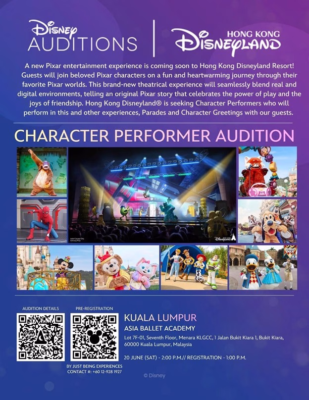 Hong Kong Disneyland Holds First Malaysia Auditions