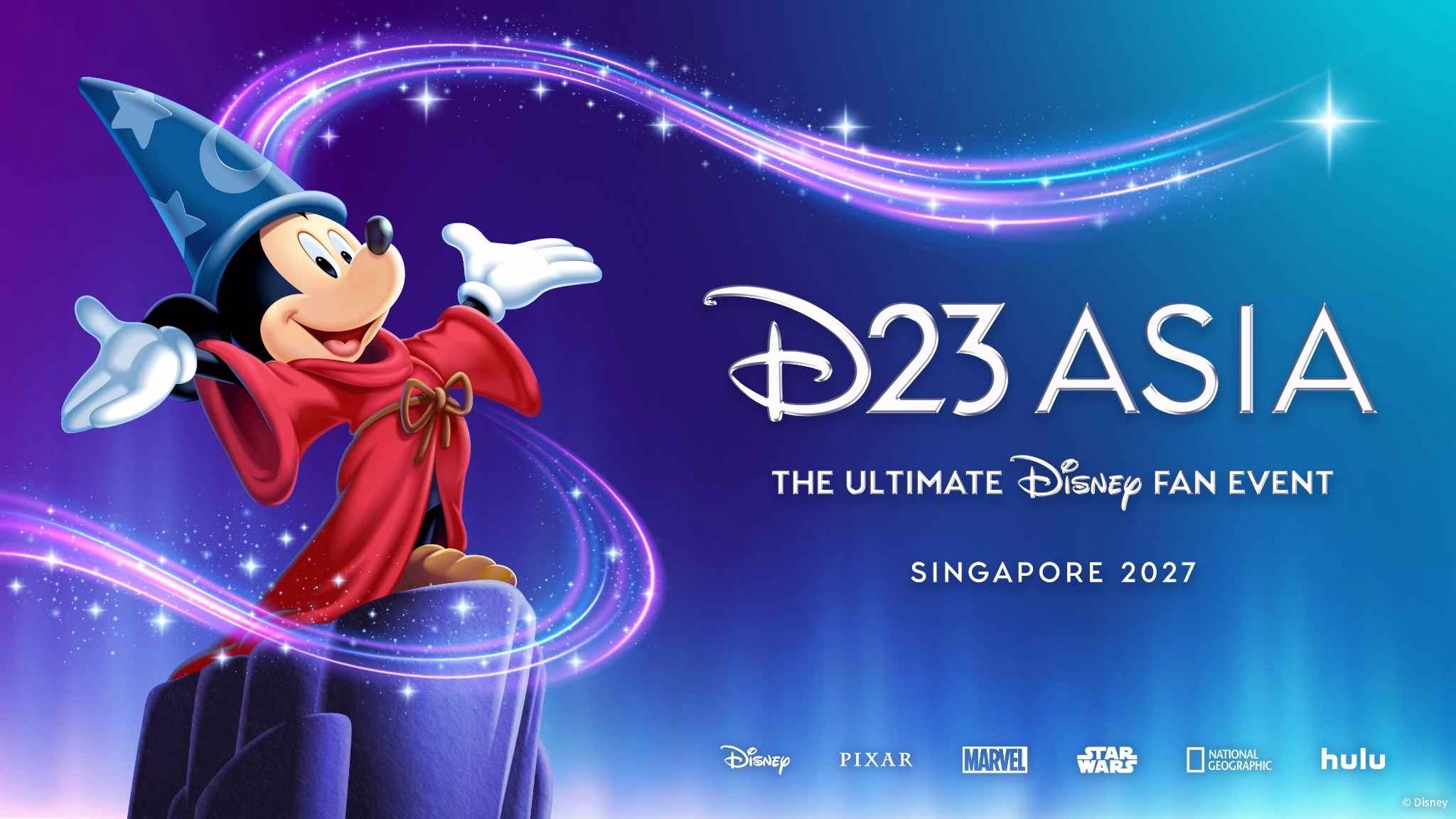 Disney announces first D23 Asia fan event in Singapore 2027 with exclusive previews, shows and immersive experiences for fans across Asia-Pacific.