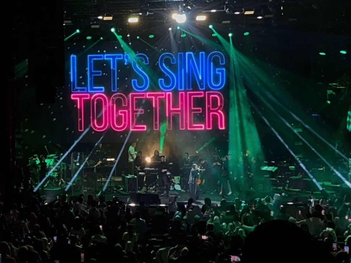 Melly Goeslaw performs during her concert in Kuala Lumpur, Malaysia.