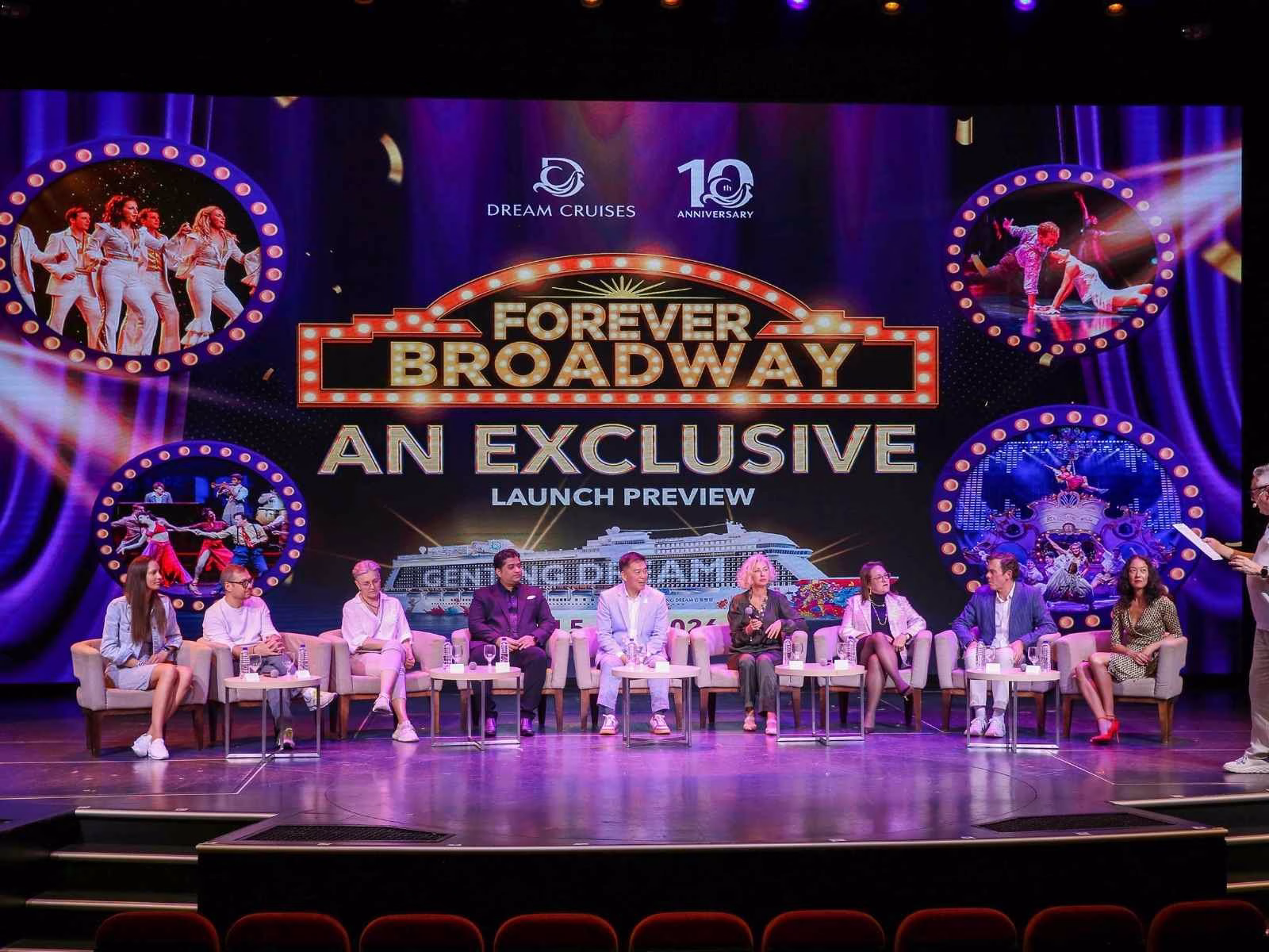 Dream Cruises debuts Forever Broadway aboard Genting Dream with iconic Broadway hits reimagined for audiences at sea.