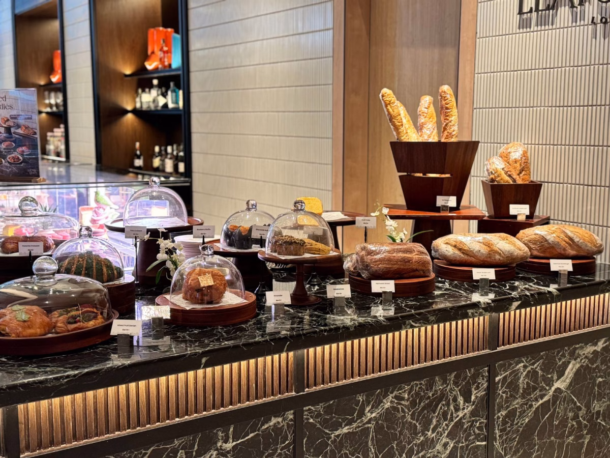 A selection of pastries at Loom & Leafs Lounge