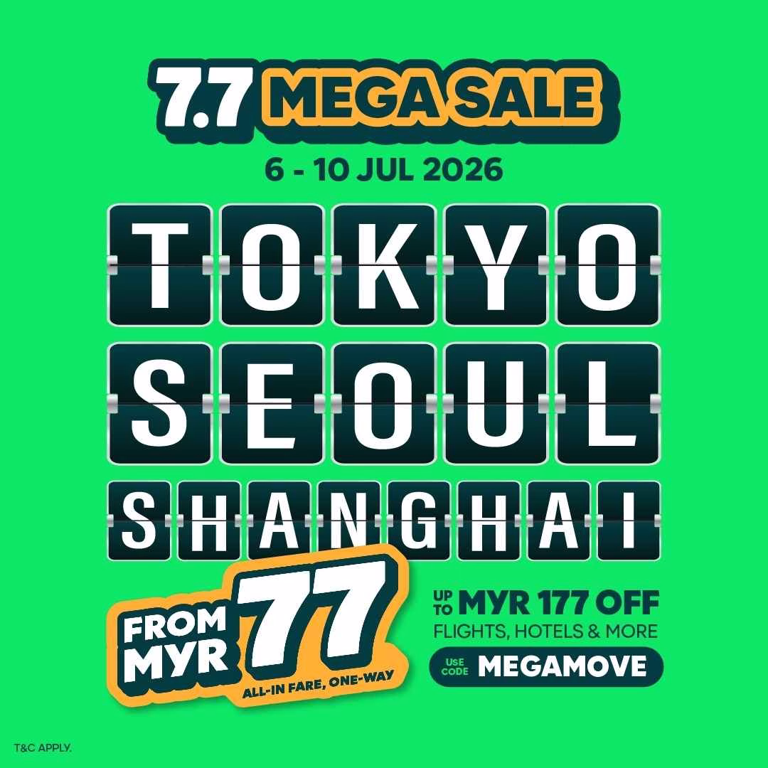 AirAsia MOVE 7.7 Mega Sale, RM77 flights, AirAsia MOVE promotions