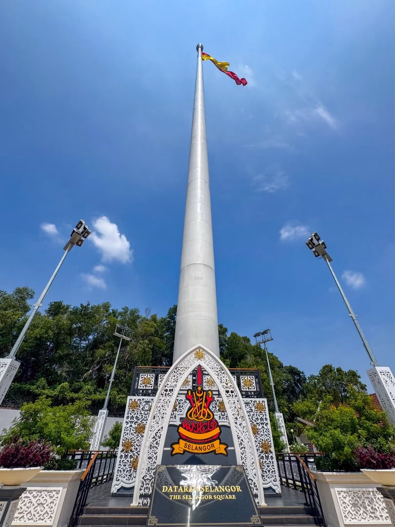 120-metre Tiang Bendera Negeri Selangor standing at Dataran Selangor in Shah Alam
